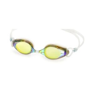 Mirrored Racing Goggles 5121DM - Clear, Gold Lens