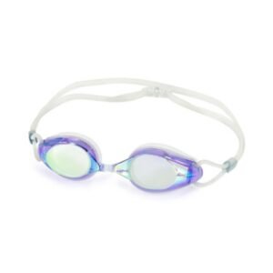 Mirrored Racing Goggles 5121DM - Clear, Purple Lens