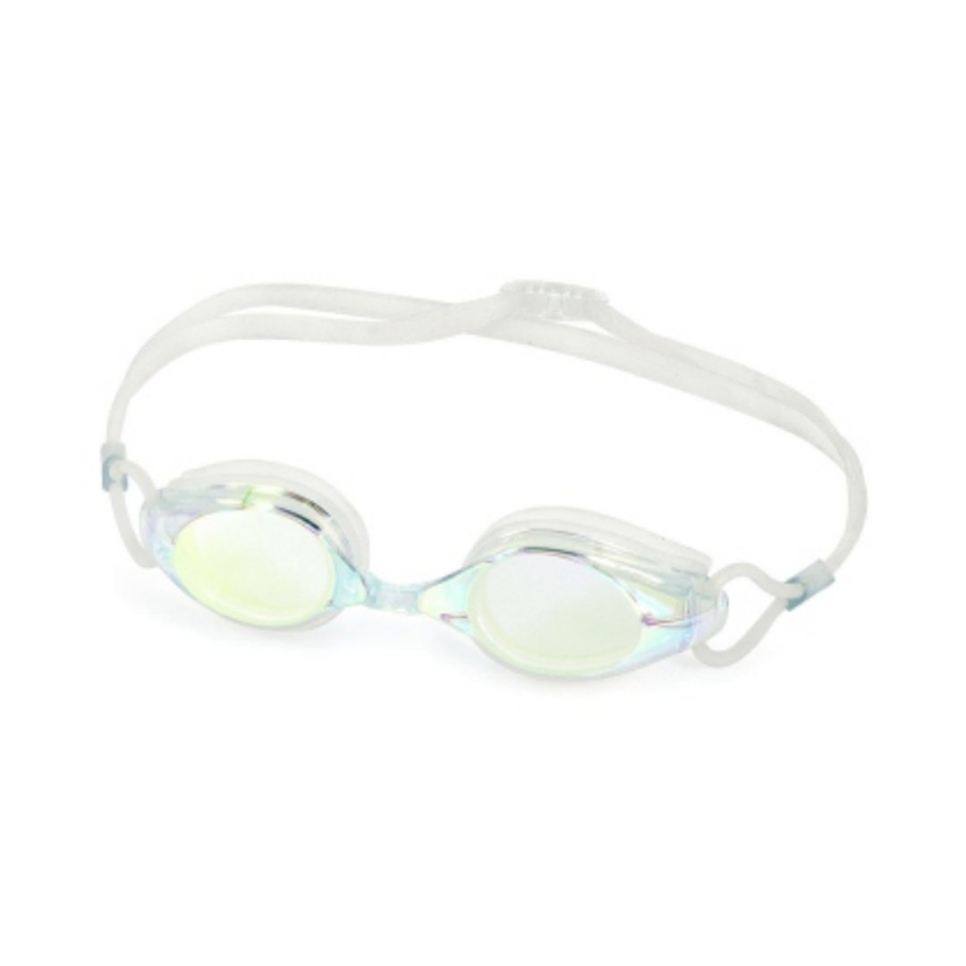 Mirrored Racing Goggles 5121DM - Clear, Green Lens