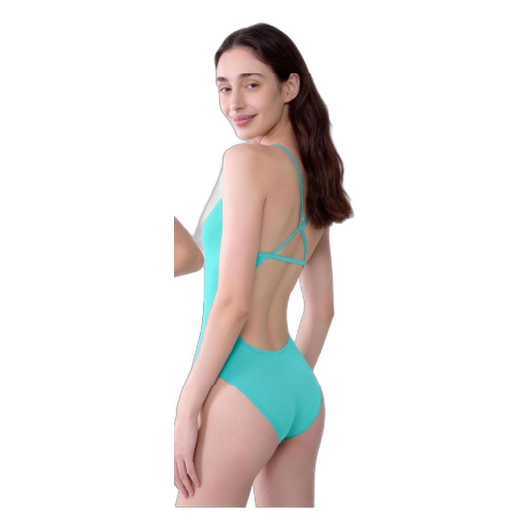 A-Strap Back One-Piece Swimsuit - Mint - Image 2
