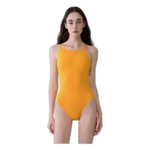 Spider-Back One-Piece Swimsuit - Gold