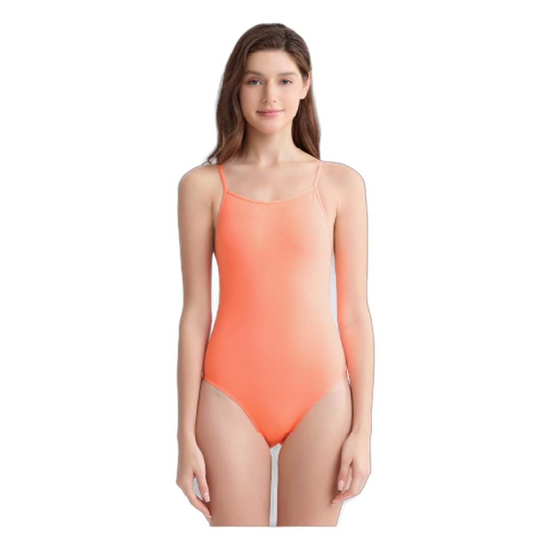 VIVBACK One-Piece Swimsuit - Coral Ombre